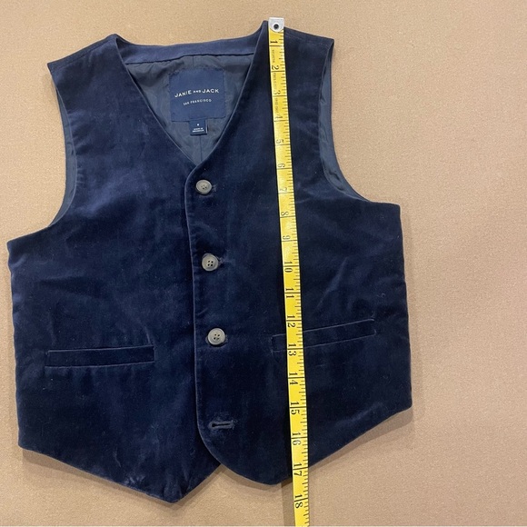 Janie & Jack Boys Velvet Vest and Button Down Set Size 8 - Picture 15 of 16